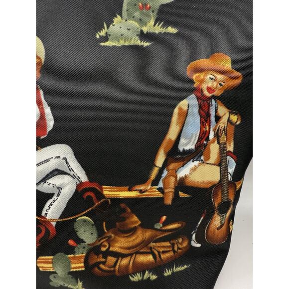 Western Pin Up Girl Purse - Black - NEW! Full Zip Closure - Picture 4 of 9